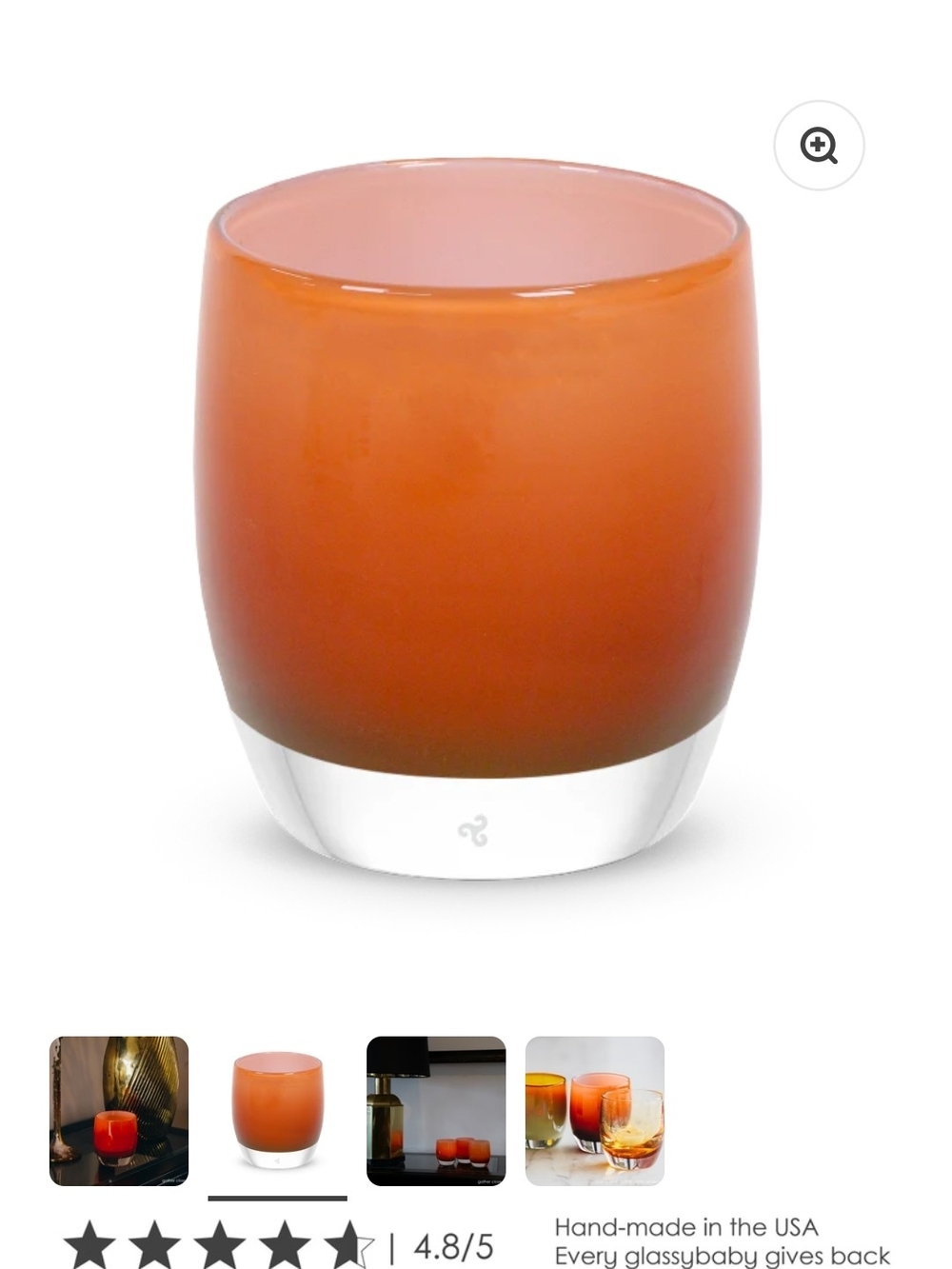 Harvest Color Hand-Blown Orange Glass Tumbler – Everyday Glass by